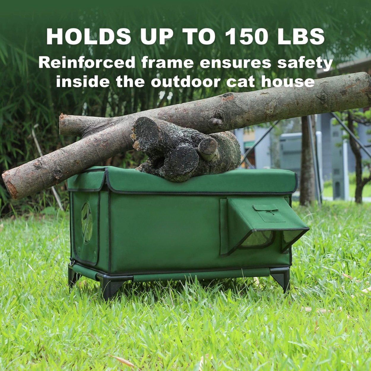 PawCraft Heated Outdoor Cat Shelter - Weatherproof & Insulated