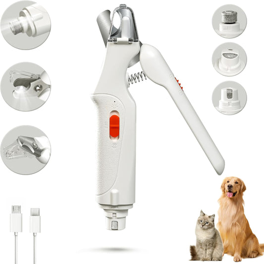3-in-1 LED Nail Clippers with Grinder for Cats & Dogs