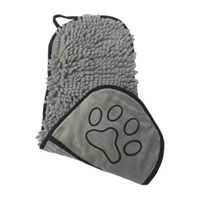 PawCraft Microfiber Pet Drying Towel with Hand Pockets